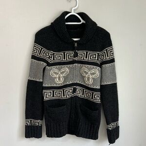 TNA vintage lambswool cowichan knit jacket
